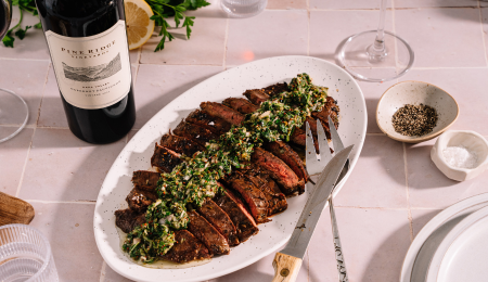 Flank Steak with Salsa Verde